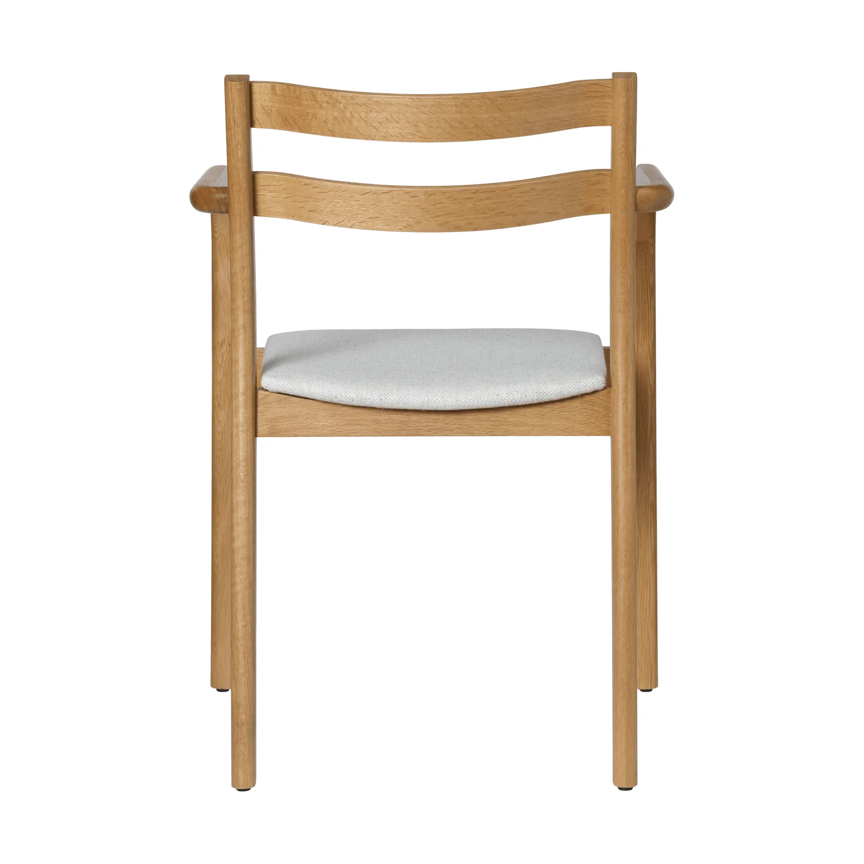 Boda Armlehnstuhl, Gepolsterte Sitzfläche, natural oak-off-white Ferm Living