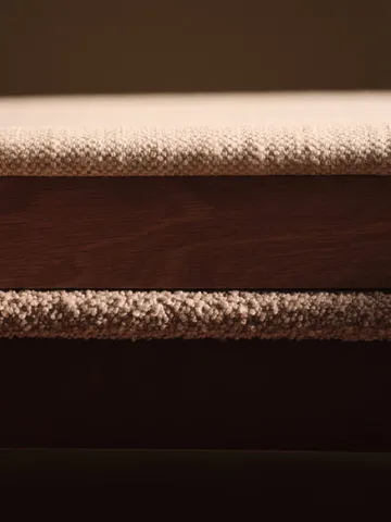 Boda Armlehnstuhl - Gepolsterte Sitzfläche, natural oak-off-white - Ferm Living