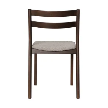 Boda Stuhl - Gepolsterter Sitz rugged Bouclé, dunkel gebeizte Eiche-natural - Ferm Living