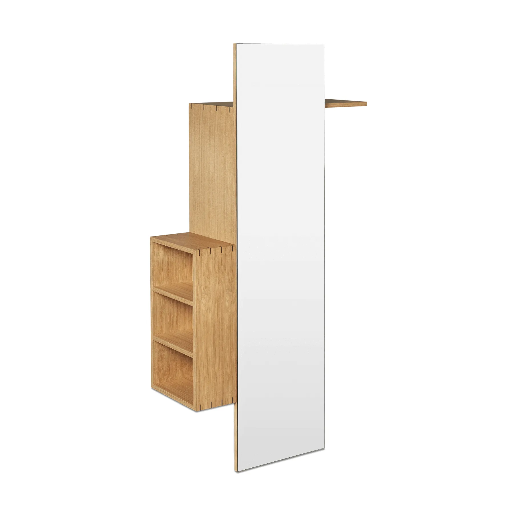 Bon hallway cabinet Garderobenständer mit Spiegel, Oiled Oak Ferm Living