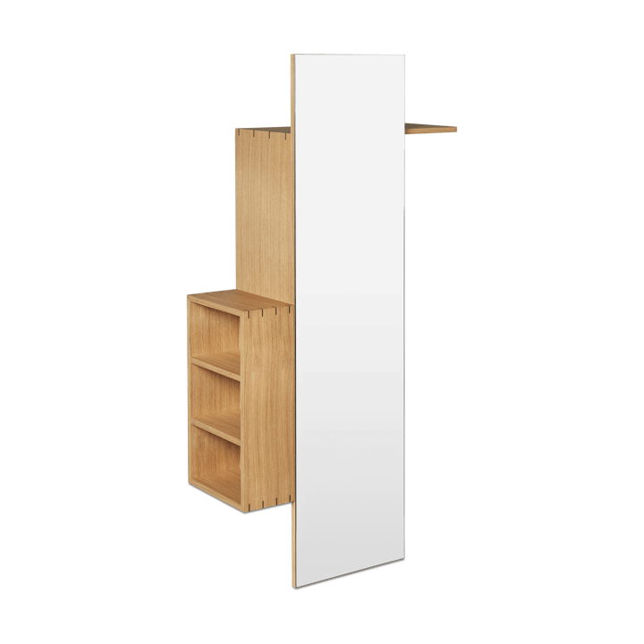 Bon hallway cabinet Garderobenständer mit Spiegel - Oiled Oak - ferm LIVING