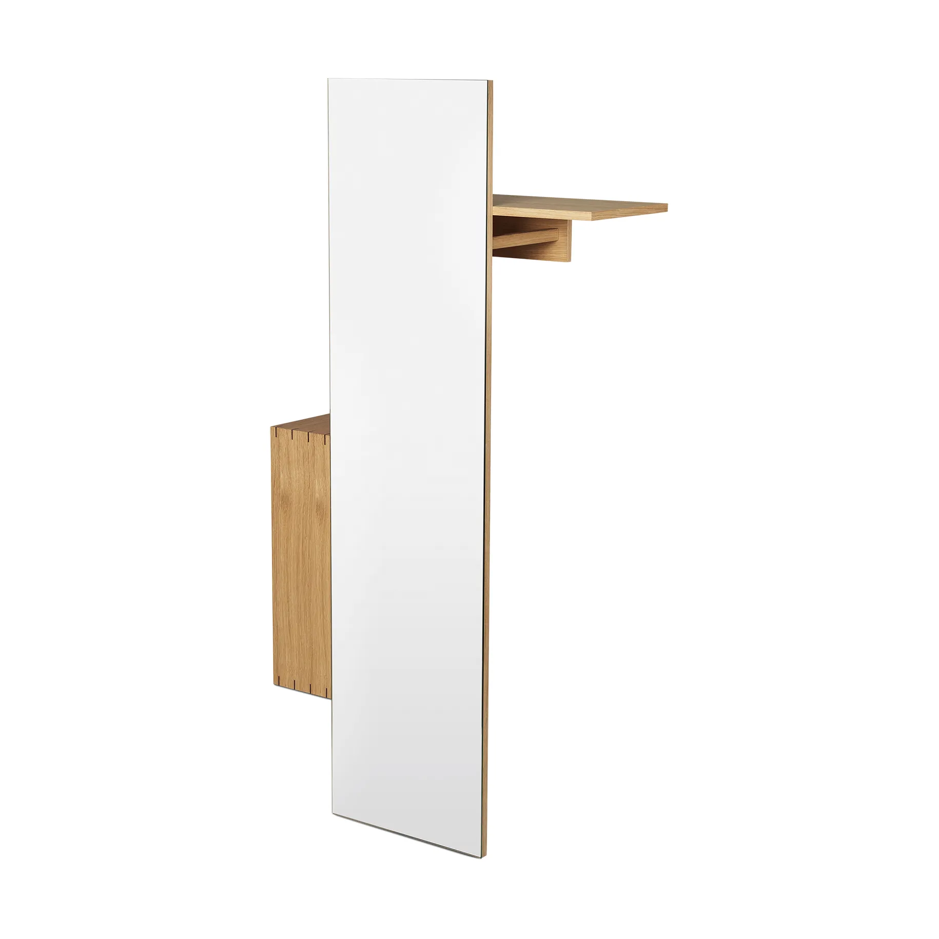 Bon hallway cabinet Garderobenständer mit Spiegel, Oiled Oak Ferm Living