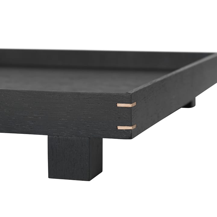 Bon Holztablett large, Schwarz gebeizte Eiche Ferm Living