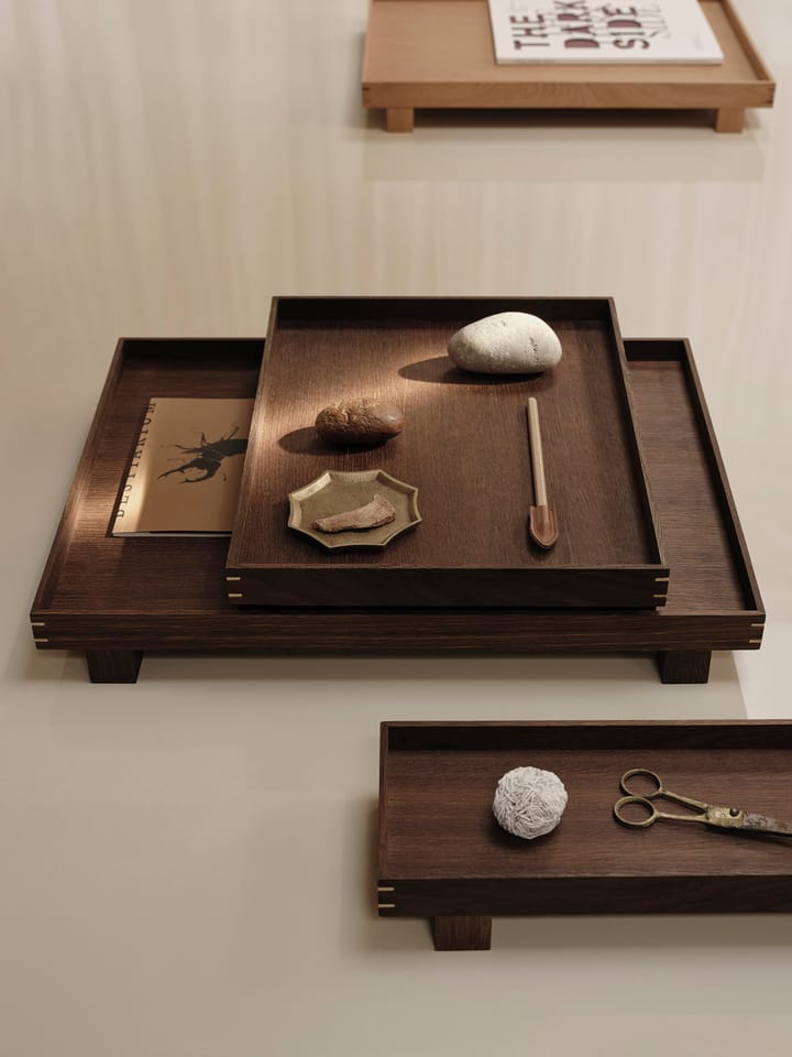 Bon Holztablett large, Smoked oak Ferm Living