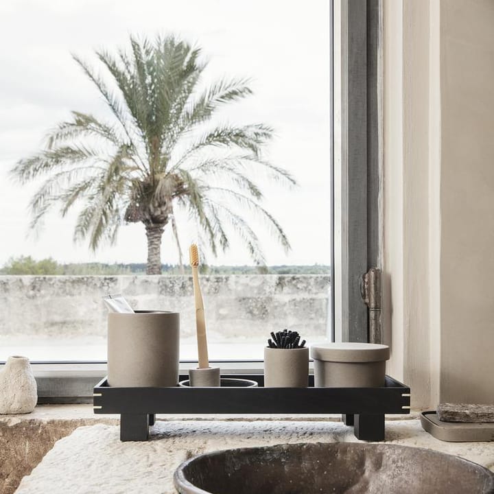 Bon Holztablett X small, Schwarz gebeizte Eiche Ferm Living