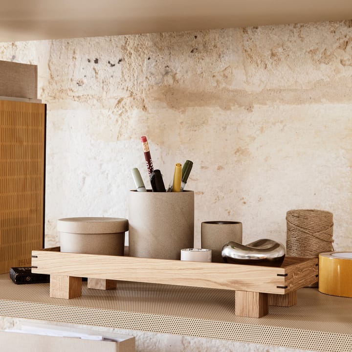 Bon Verwahrungsdose klein, Beige-schwarz Ferm Living