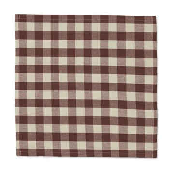 Bothy Check Baumwollservietten 40x40 cm 4er Pack - Cinnamon-grey green - ferm LIVING