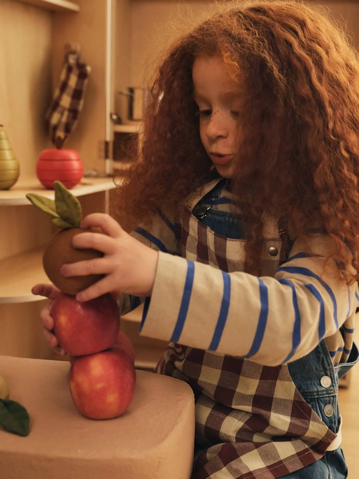 Bothy Küchenset für Kinder, 3-teilig, Cinnamon-Grey-Green Ferm Living