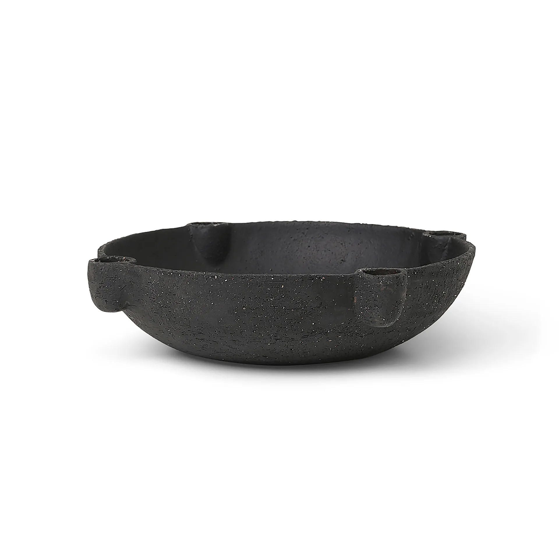 Bowl Adventskerzenhalter Keramik large Ø27cm, Dunkelgrau Ferm Living
