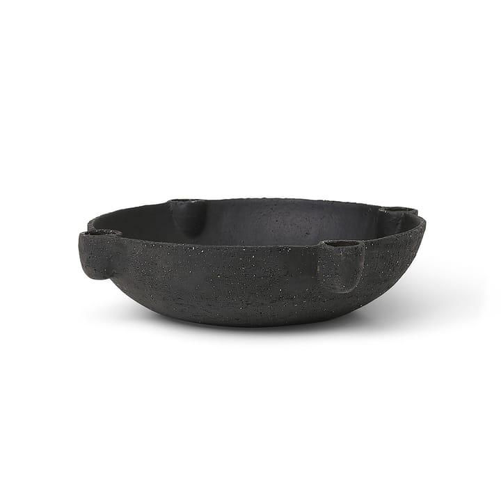 Bowl Adventskerzenhalter Keramik large Ø27cm - Dunkelgrau - Ferm LIVING