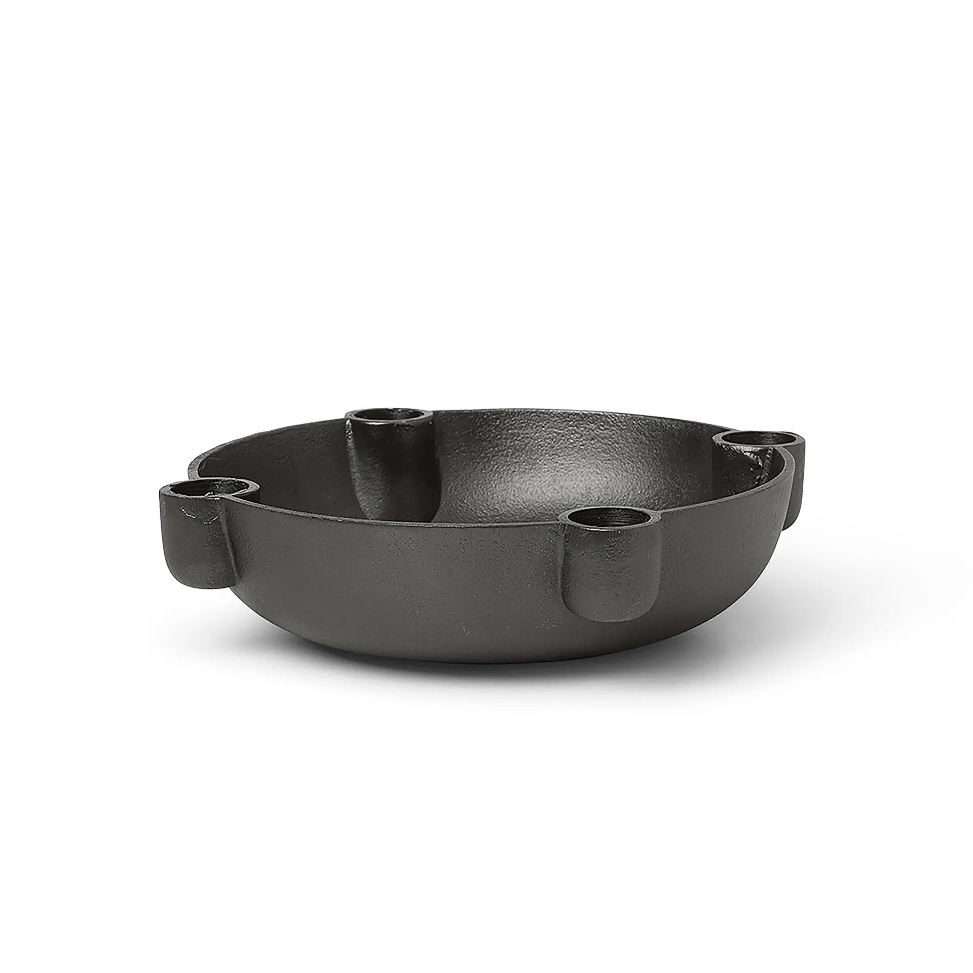 Bowl Adventskerzenhalter medium Ø20cm, Blackened Aluminium Ferm Living