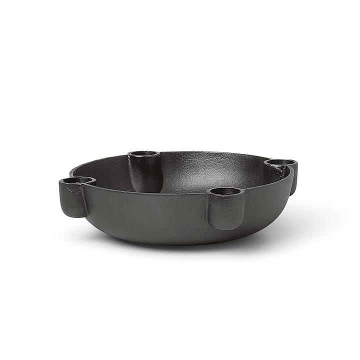 Bowl Adventskerzenhalter medium Ø20cm - Blackened Aluminium - ferm LIVING