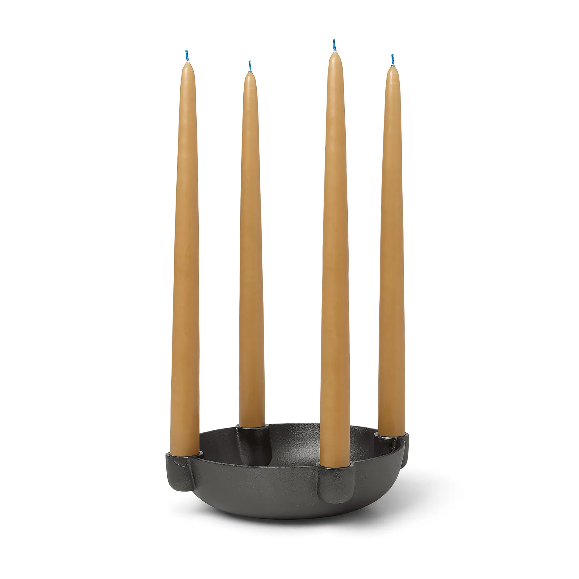 Bowl Adventskerzenhalter medium Ø20cm, Blackened Aluminium Ferm Living