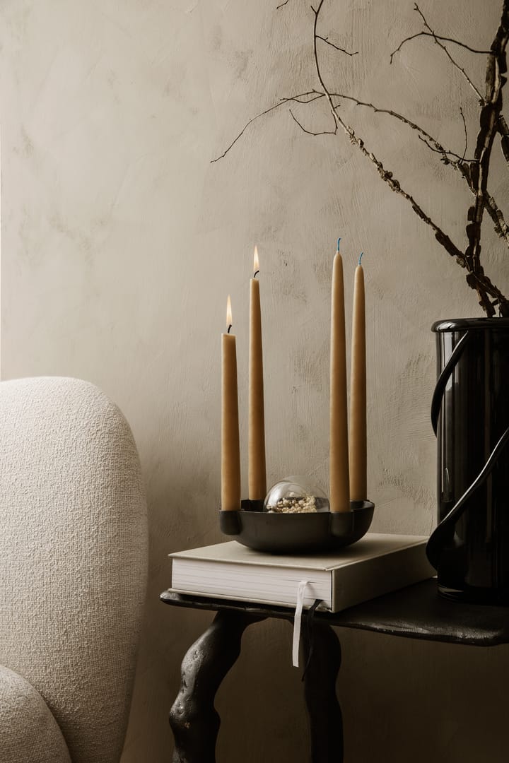 Bowl Adventskerzenhalter medium Ø20cm, Blackened Aluminium Ferm Living