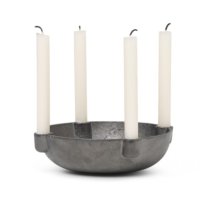 Bowl Adventskerzenhalter Messing, Black brass Ferm Living