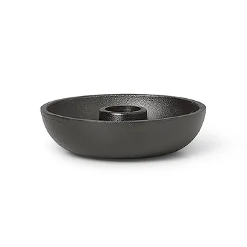 Bowl Kerzenhalter Ø10cm - Blackened Aluminium - Ferm Living