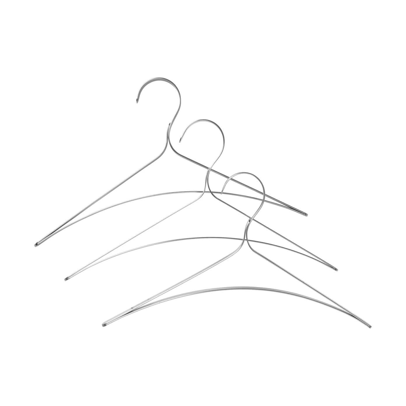 Bowline Kleiderbügel, 3er-Pack, Edelstahl Ferm Living
