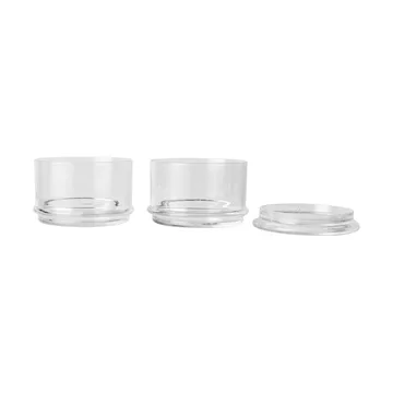 Boya stapelbare Dosen - 2-teilig, Clear - Ferm Living