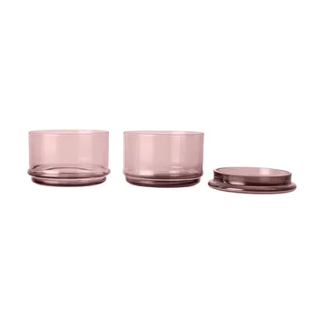 Boya stapelbare Dosen - 2-teilig, Mauve - Ferm Living