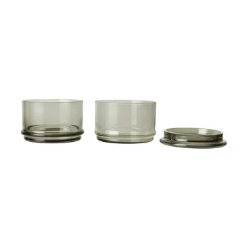 Boya stapelbare Dosen - 2-teilig, Smoked Grey - Ferm Living