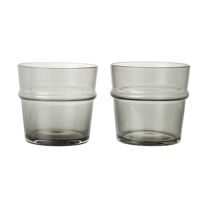 Boya Trinkglas niedrig 30 cl 2er-Pack - Smoked Grey - Ferm Living