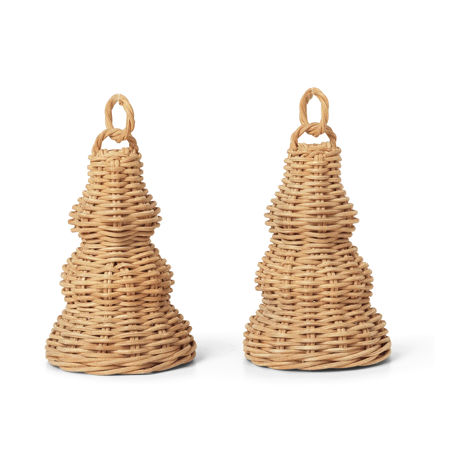 Braided Bell Baubles Weihnachtsanhänger 2er Pack, Natural Ferm Living