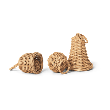 Braided Bell Baubles Weihnachtsanhänger 3er Pack - Natural - Ferm Living