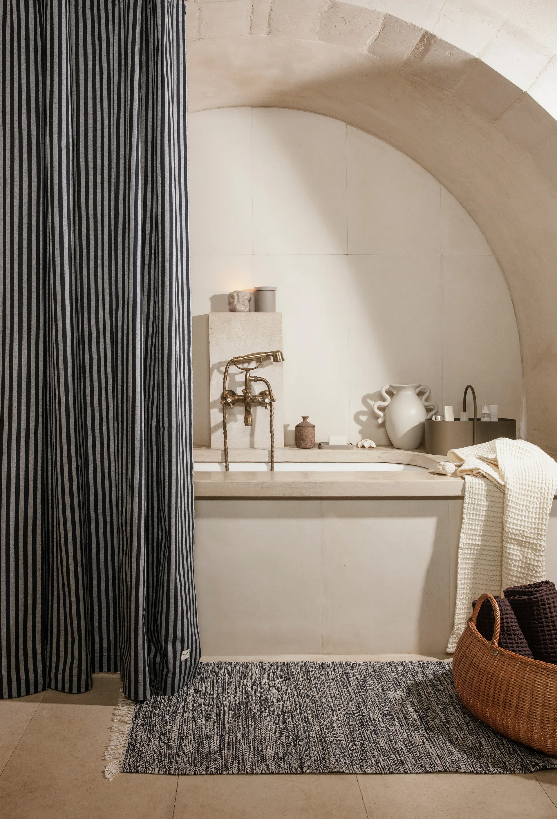 Braided Korb niedrig, Natural Ferm Living