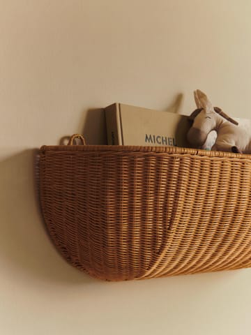 Braided wall pocket Wandkorb 25x75 cm - Natural - Ferm Living