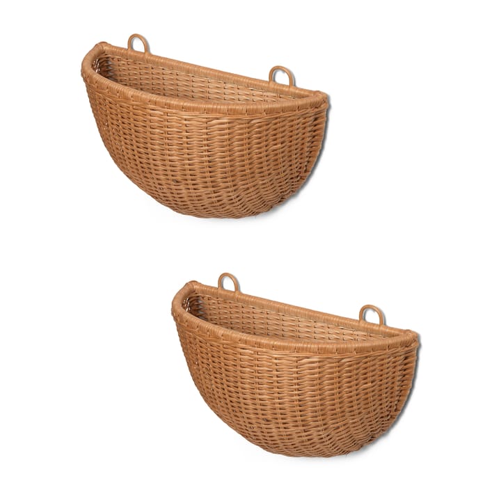 Braided Wandkörbe 2er Pack - Natural - ferm LIVING