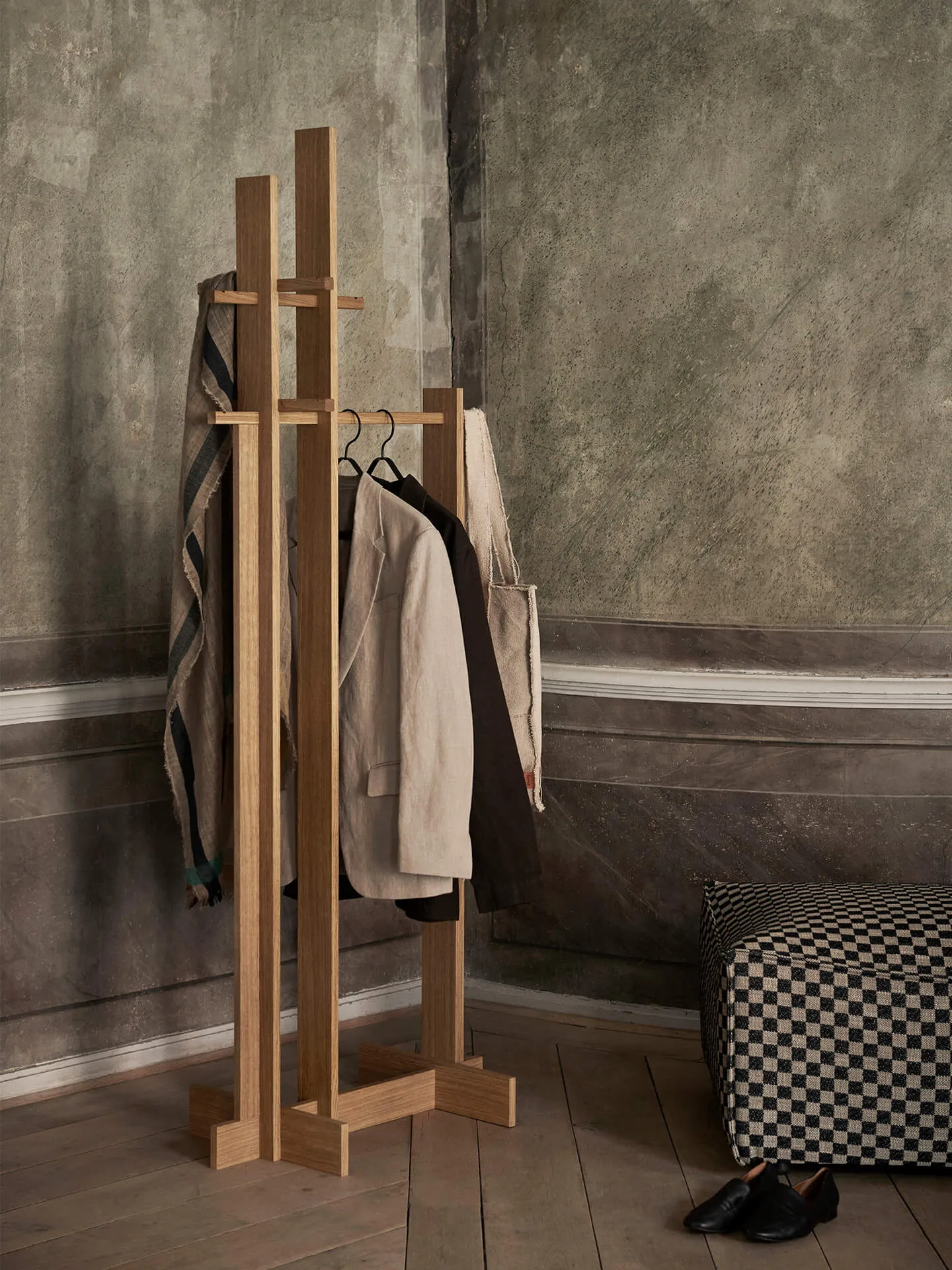 Bridge Clothes Stand Kleiderhaken, Oiled Oak Ferm Living