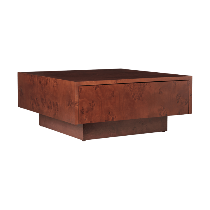 Burl storage Beistelltisch 70x70 cm - Dark stained burl - Ferm Living