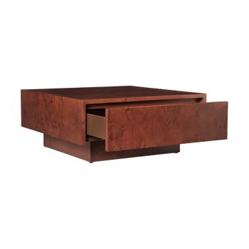 Burl storage Beistelltisch 70x70 cm - Dark stained burl - Ferm Living