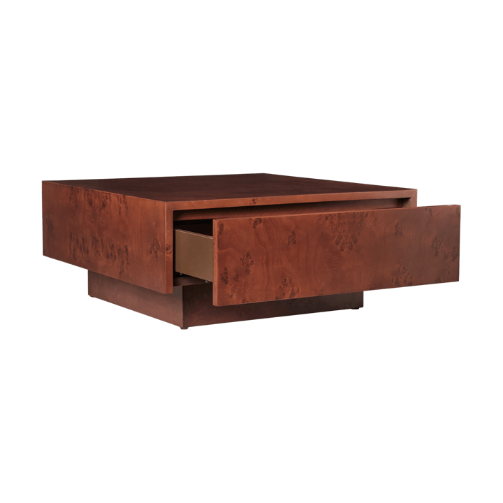 Burl storage Beistelltisch 70x70 cm, Dark stained burl Ferm Living