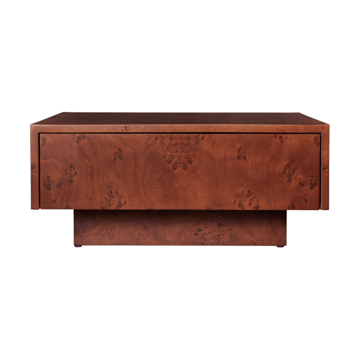 Burl storage Beistelltisch 70x70 cm, Dark stained burl Ferm Living