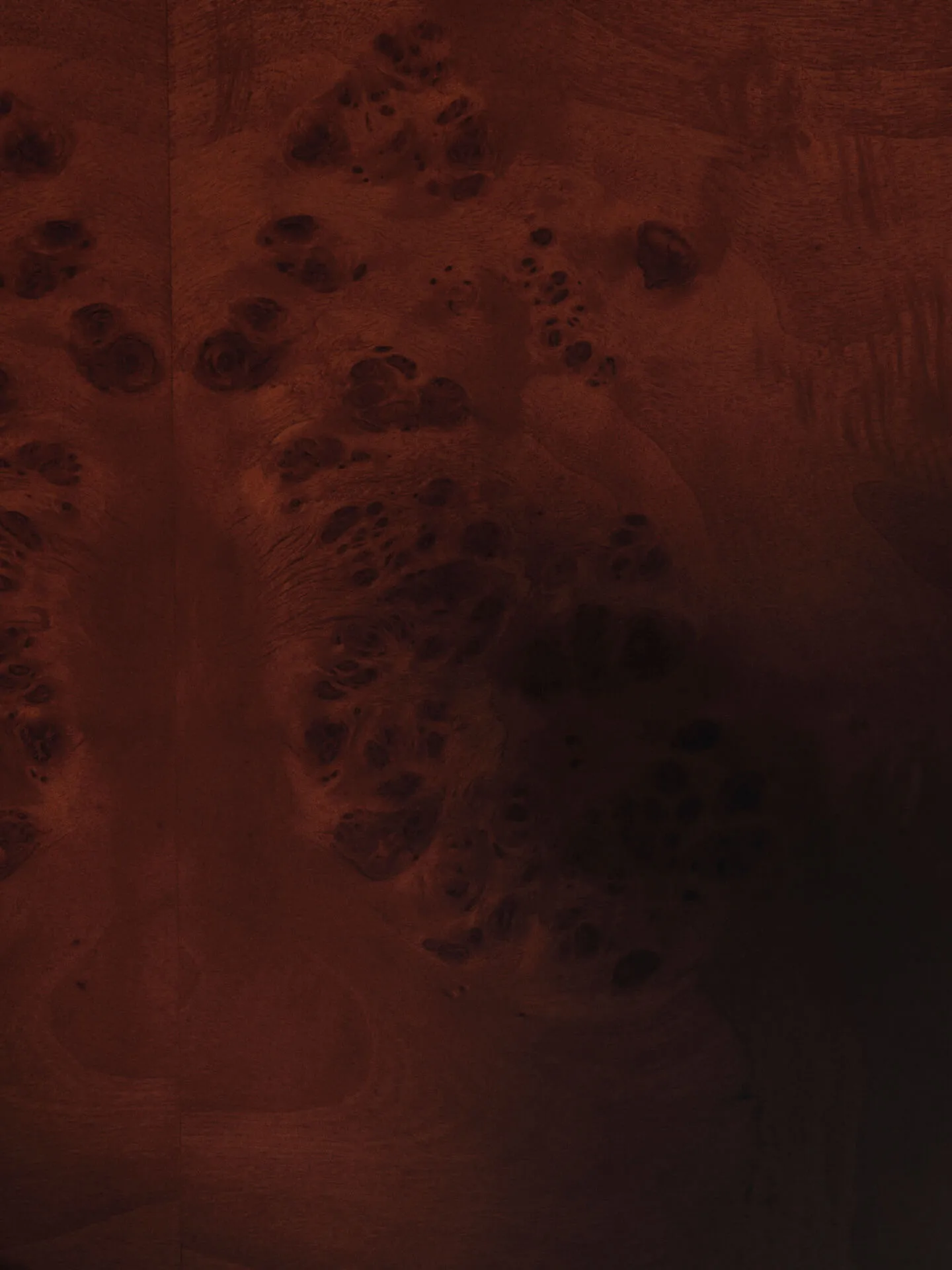 Burl storage Beistelltisch 70x70 cm, Dark stained burl Ferm Living