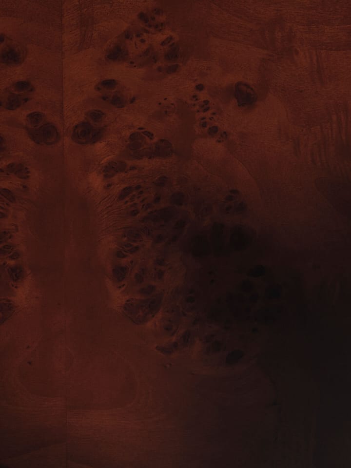 Burl storage Beistelltisch 70x70 cm, Dark stained burl Ferm Living