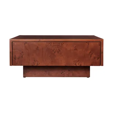 Burl storage Couchtisch 70x70 cm - Dark stained burl - Ferm Living