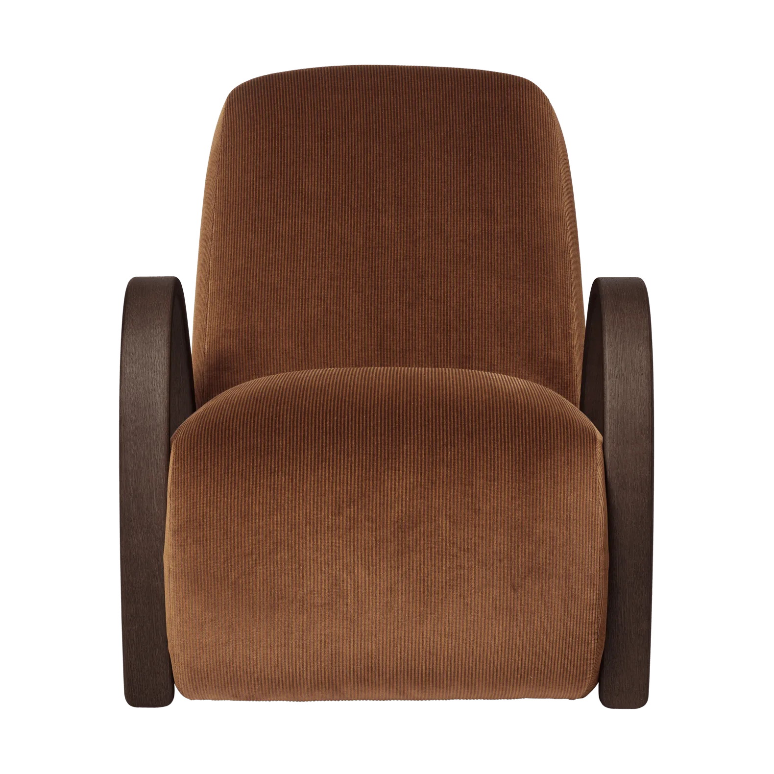 Buur lounge chair devoré velvet, Rust Ferm Living