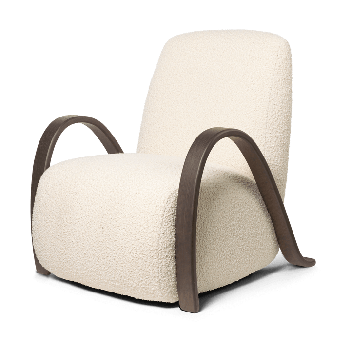 Buur lounge chair Nordic Bouclé - Off-white - ferm LIVING