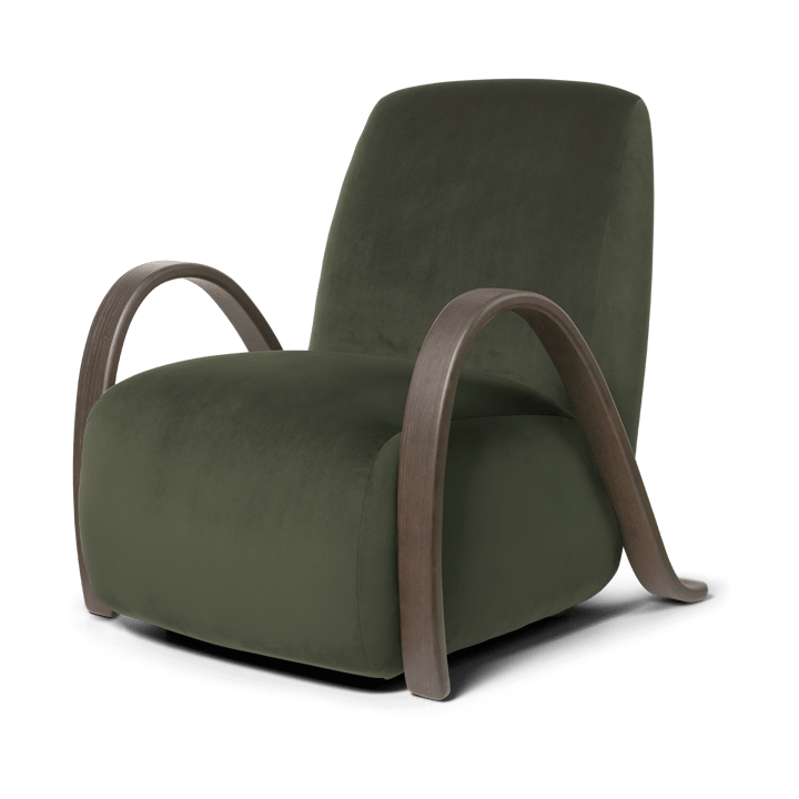 Buur lounge chair Rich Velvet - Pine - ferm LIVING