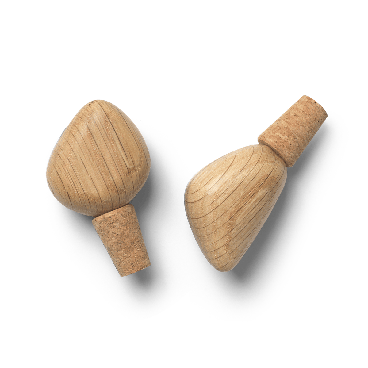 Ferm Living Cairn Weinflaschen-Verschluss 2er Pack Oak