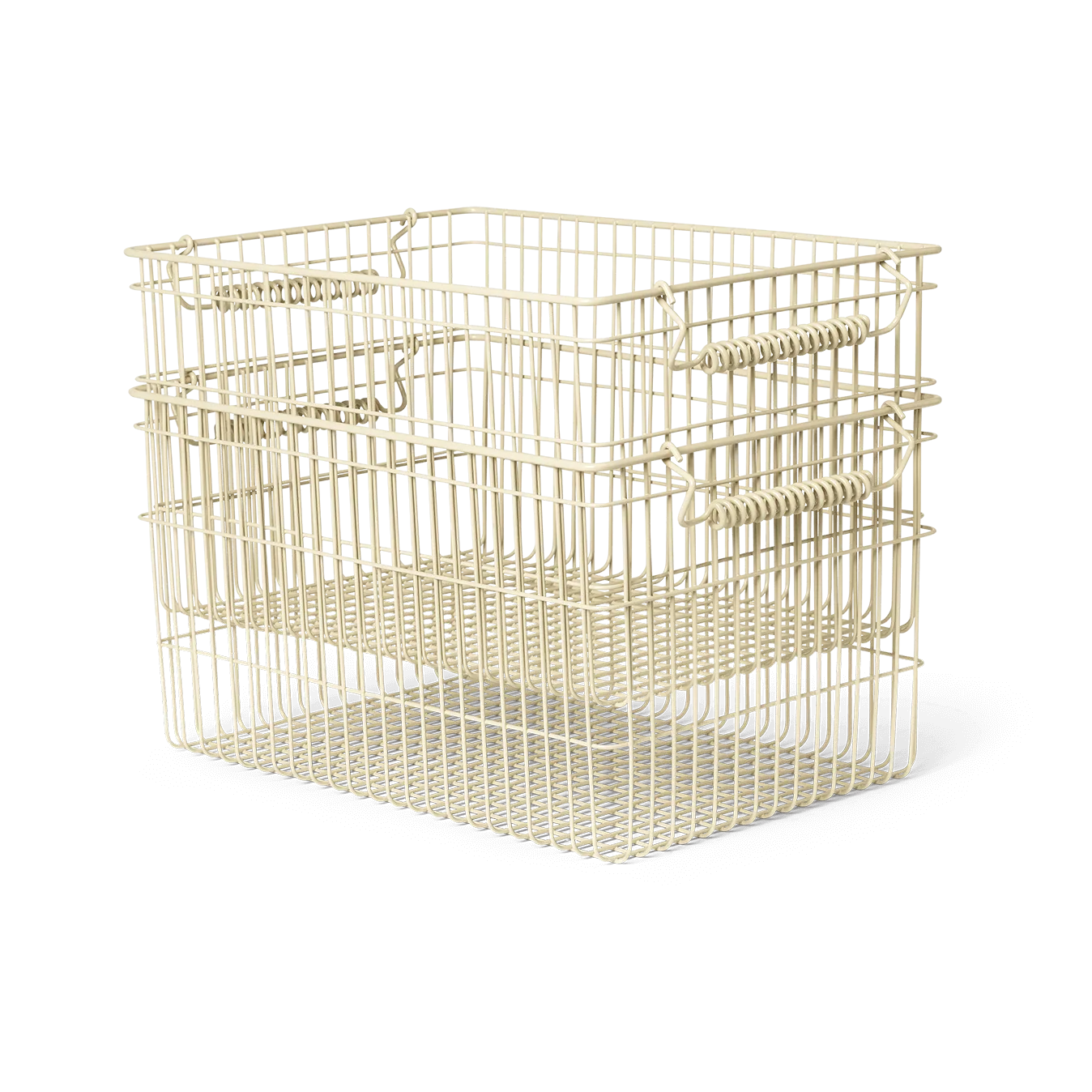 Cala Korb stapelbar 2er Pack, Cashmere, 36,2 x 26,2 x 20,2cm Ferm Living