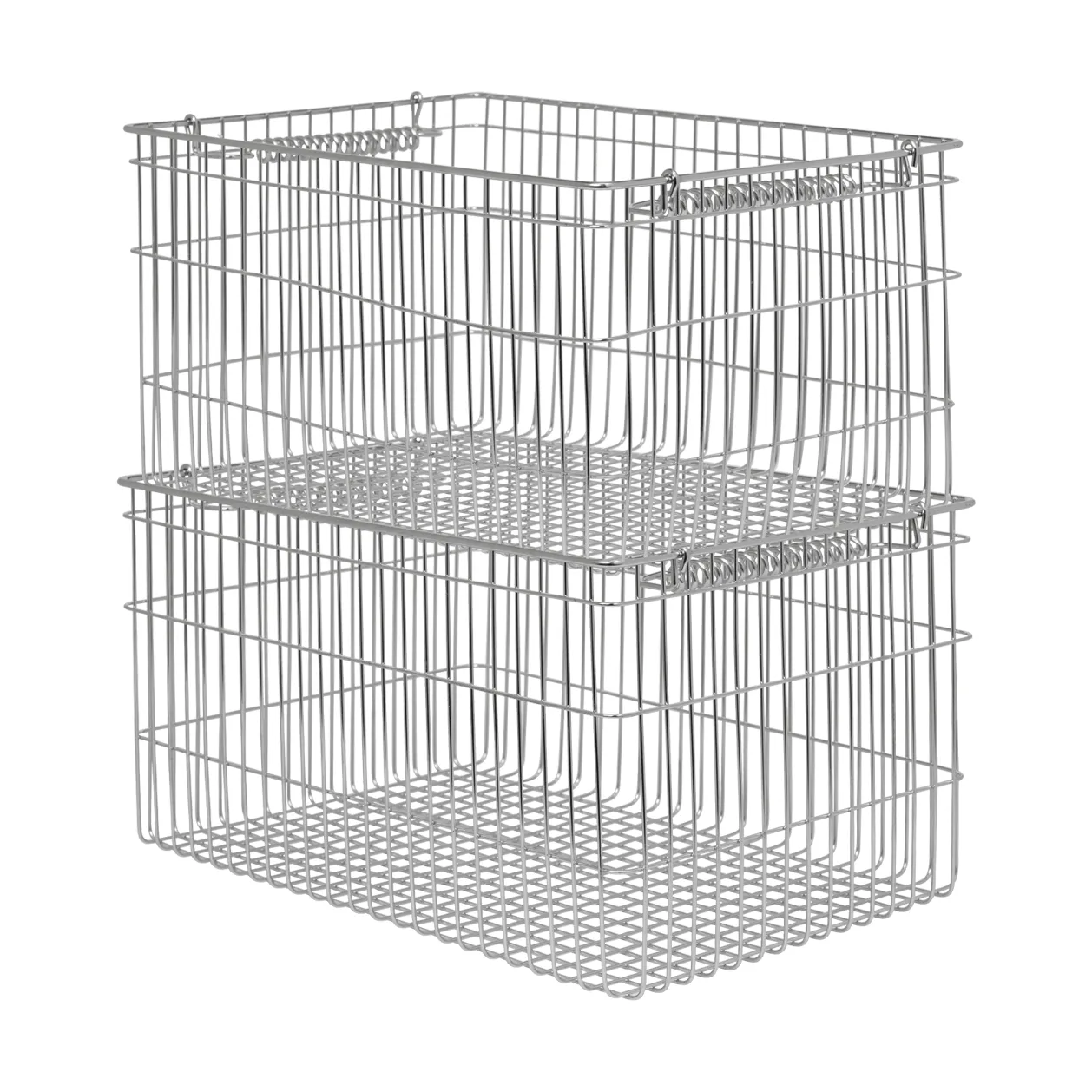Cala Korb stapelbar 2er Pack, Edelstahl, 36,2x26,2x20,2 cm Ferm Living