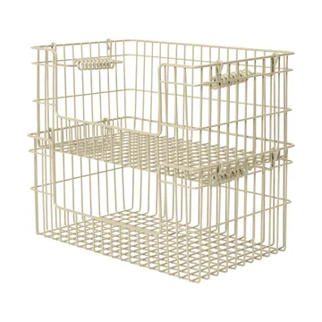 Cala Korb stapelbar 2er Pack - Kaschmir, 28,7x18x13 cm - Ferm Living