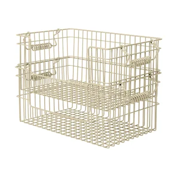 Cala Korb stapelbar 2er Pack - Kaschmir, 28,7x18x13 cm - Ferm Living