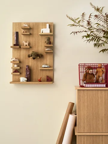 Cala Korb stapelbar 2er Pack - Poppy red, 36,2 x 26,2 x 20,2cm - Ferm Living