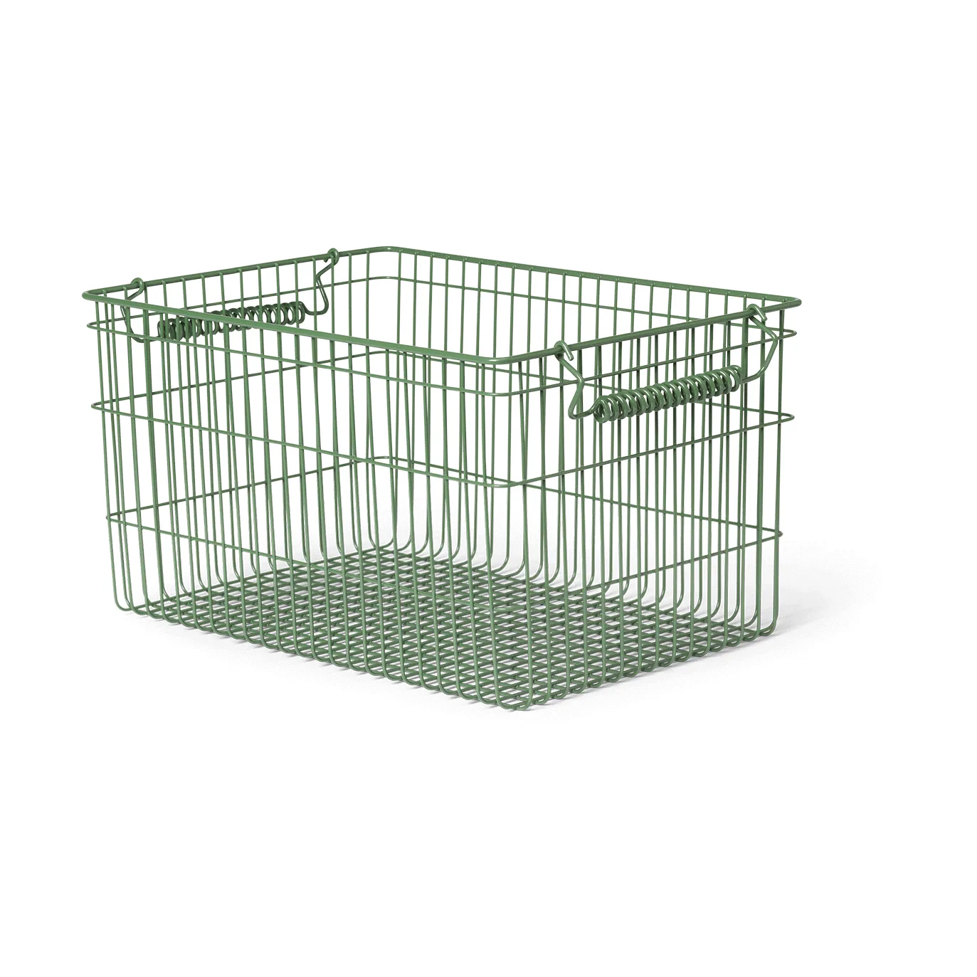 Cala Korb stapelbar 2er Pack, Verdant green, 36,2 x 26,2 x 20,2cm Ferm Living