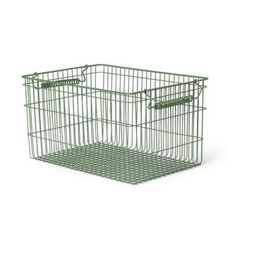 Cala Korb stapelbar 2er Pack - Verdant green, 36,2 x 26,2 x 20,2cm - Ferm Living