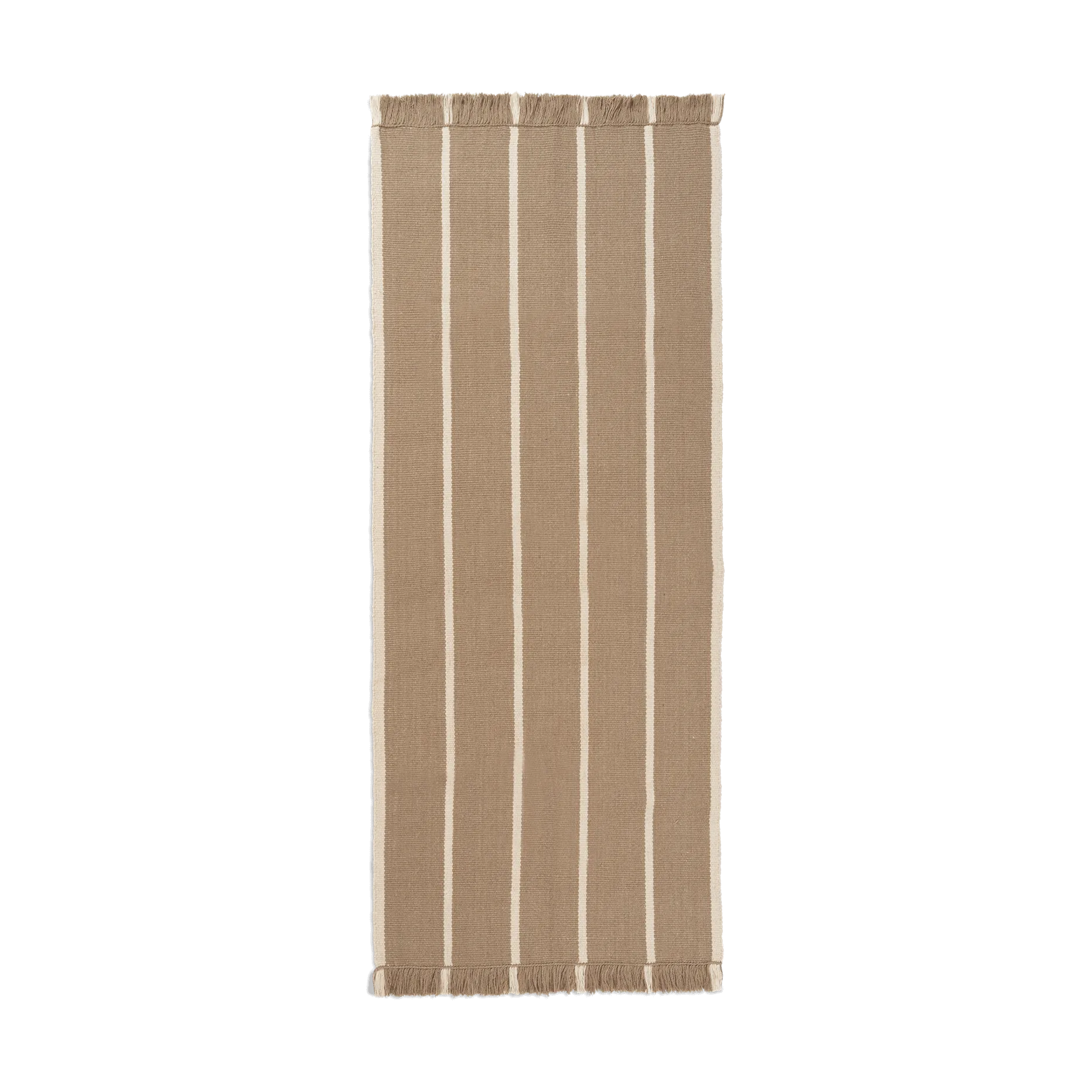 Calm kelim Laufmatte, Dark Sand, Off-white, 80x200 cm Ferm Living